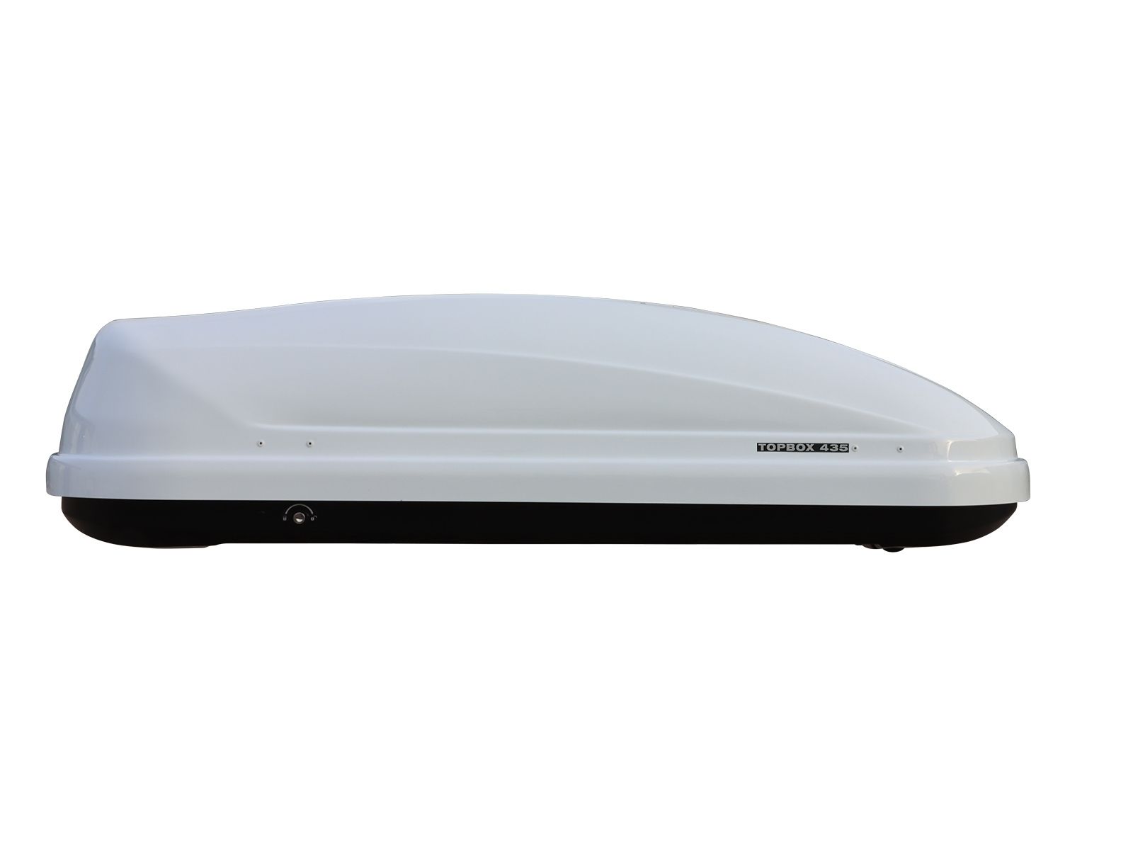 Автобокс Евродеталь TopBox 435 Белый Глянец с двусторонним открытием