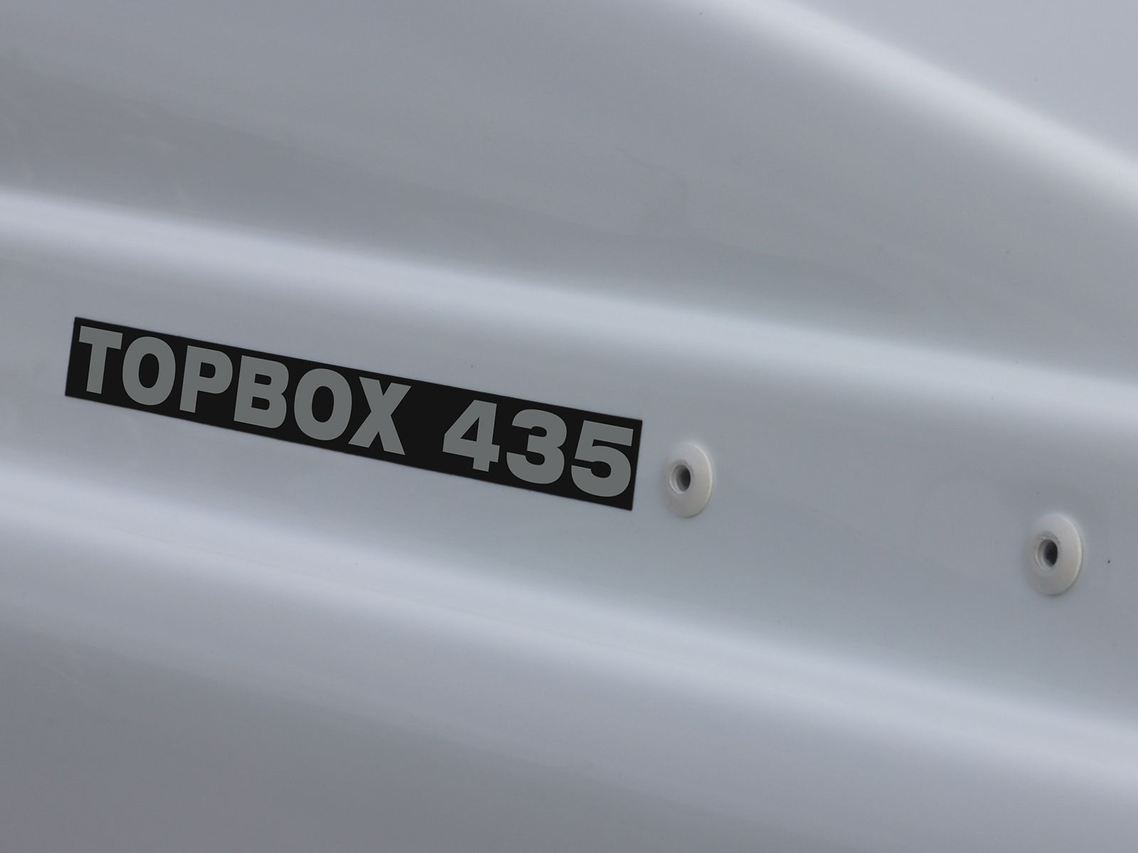 Автобокс Евродеталь TopBox 435 Белый Глянец с двусторонним открытием