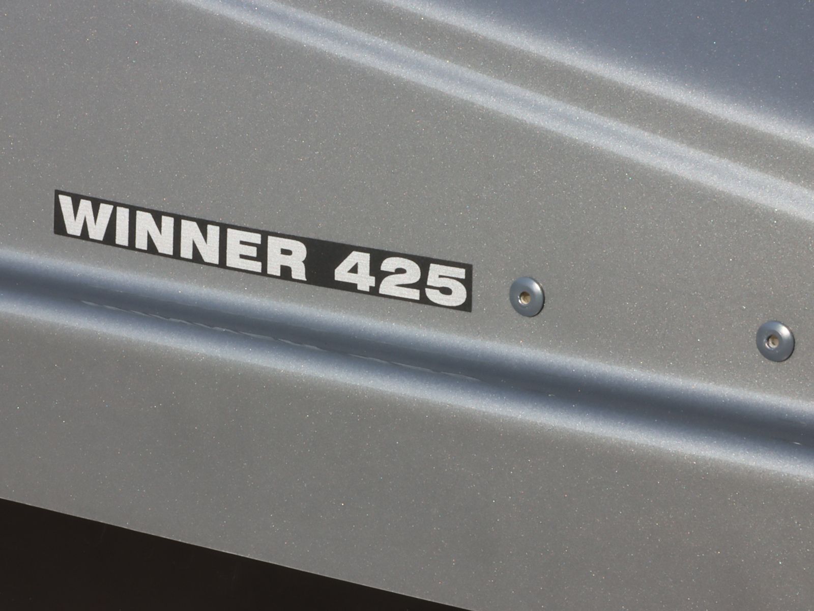 Автобокс Евродеталь Winner 425 Серый Глянец с двусторонним открытием