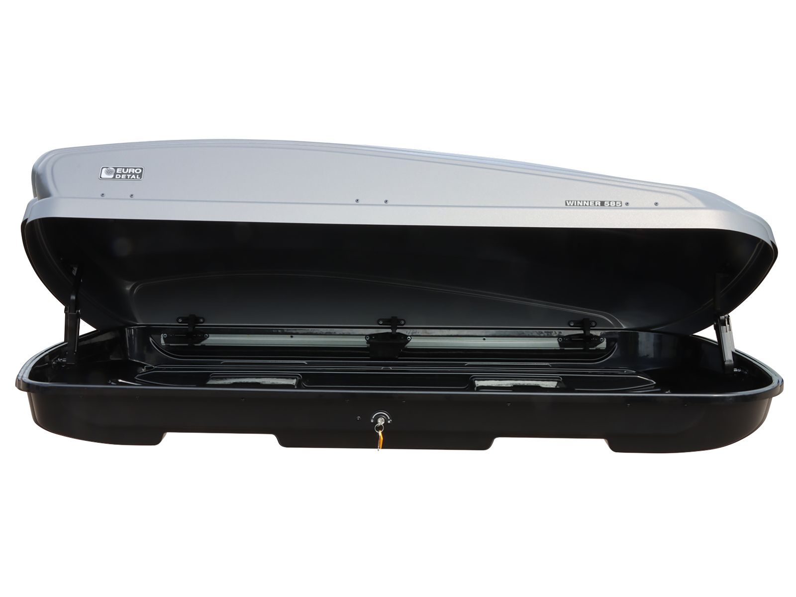 Автобокс Евродеталь Winner 585 Серый Дастинг с двусторонним открытием