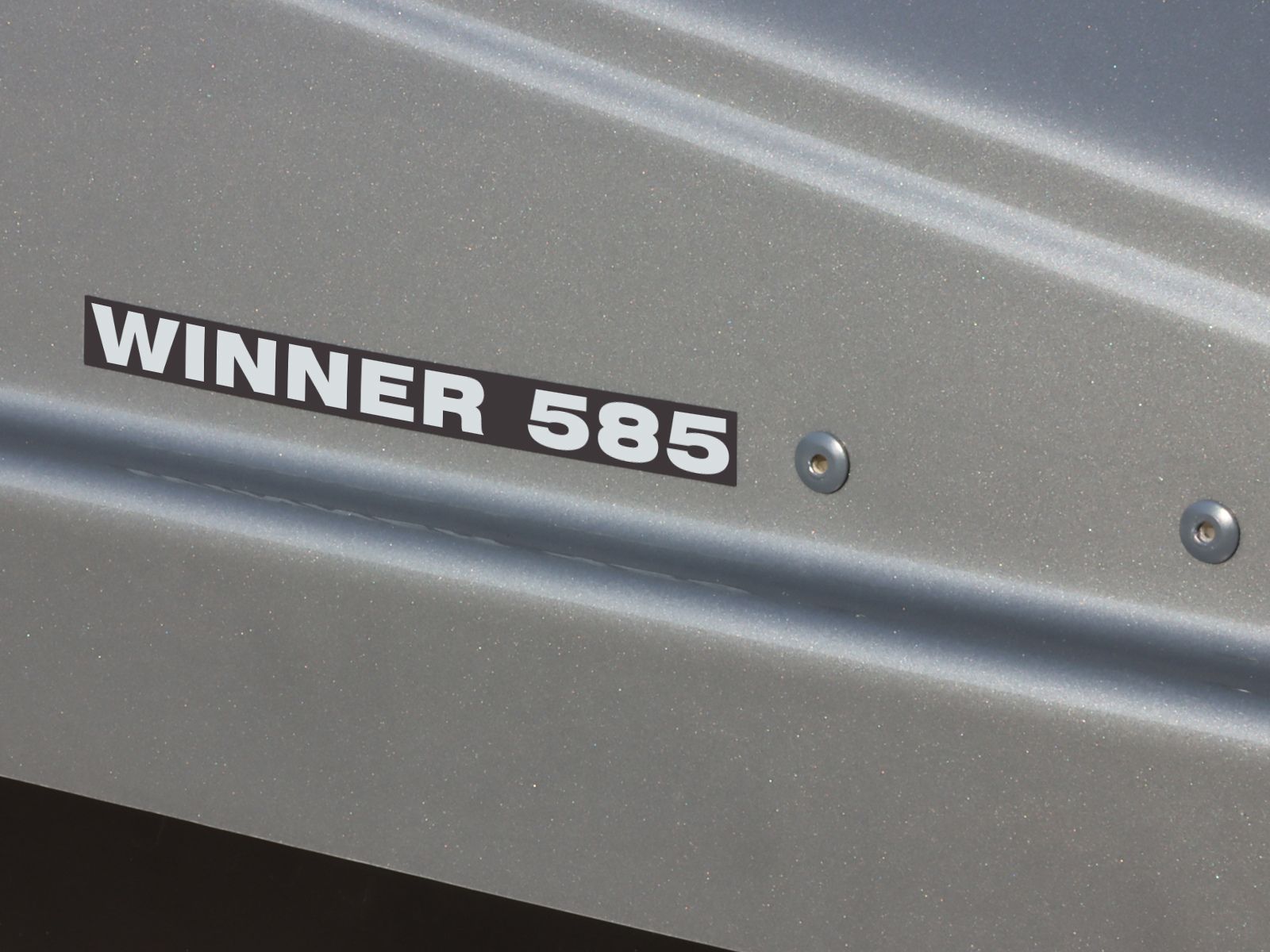 Автобокс Евродеталь Winner 585 Серый Глянец с двусторонним открытием