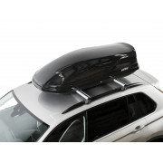 Автобокс на крышу Koffer 430 Чёрный Глянец с двусторонним открытием