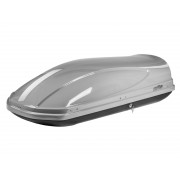 Автобокс на крышу Koffer 430 Серый Глянец с двусторонним открытием