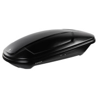 Автобокс на крышу Koffer 430S Чёрный Матовый с двусторонним открытием