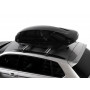 Автобокс на крышу Koffer 430S Чёрный Глянец с двусторонним открытием