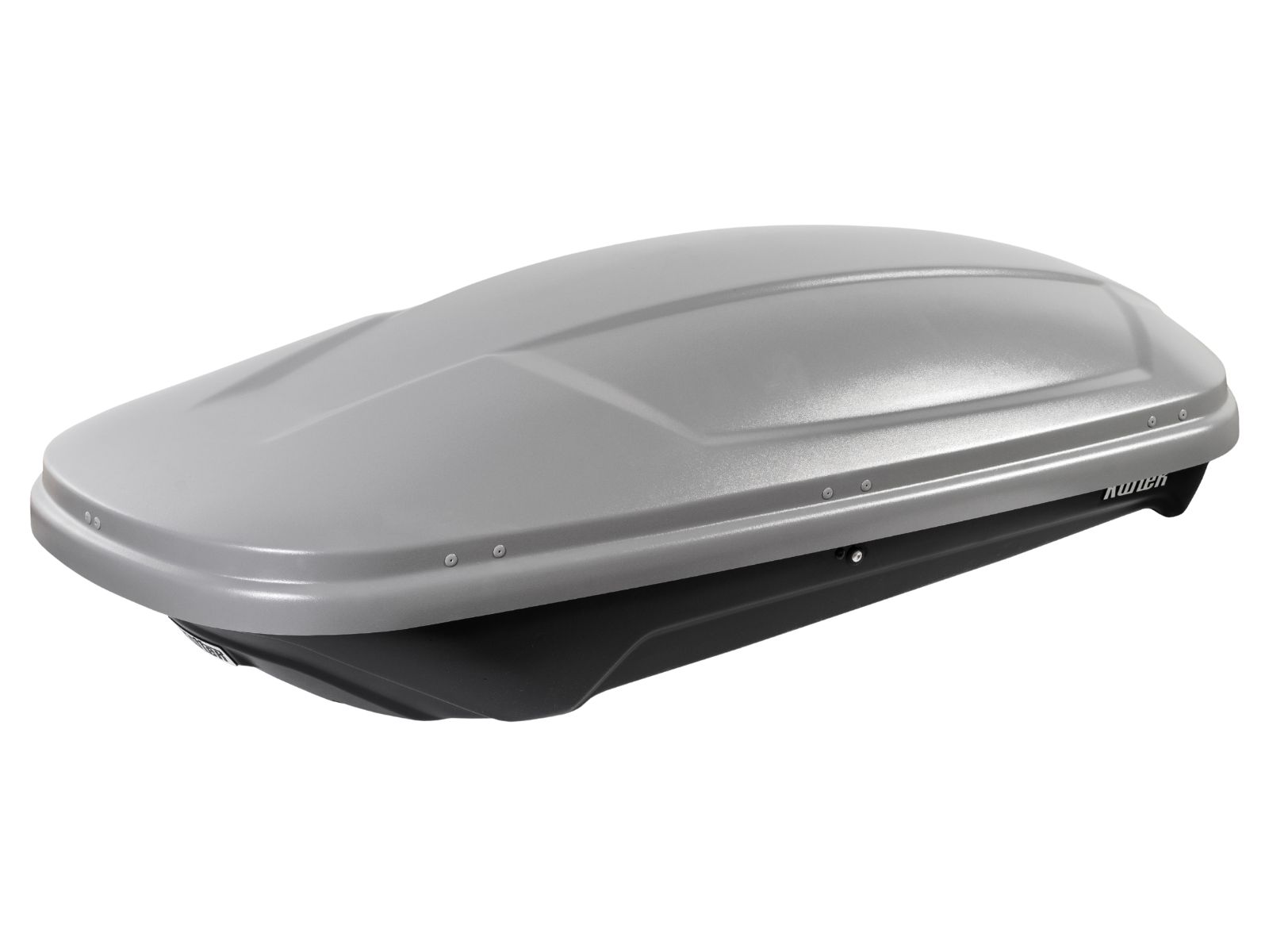 Автобокс на крышу Koffer 430S Серый Матовый с двусторонним открытием