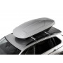 Автобокс на крышу Koffer 430S Серый Матовый с двусторонним открытием