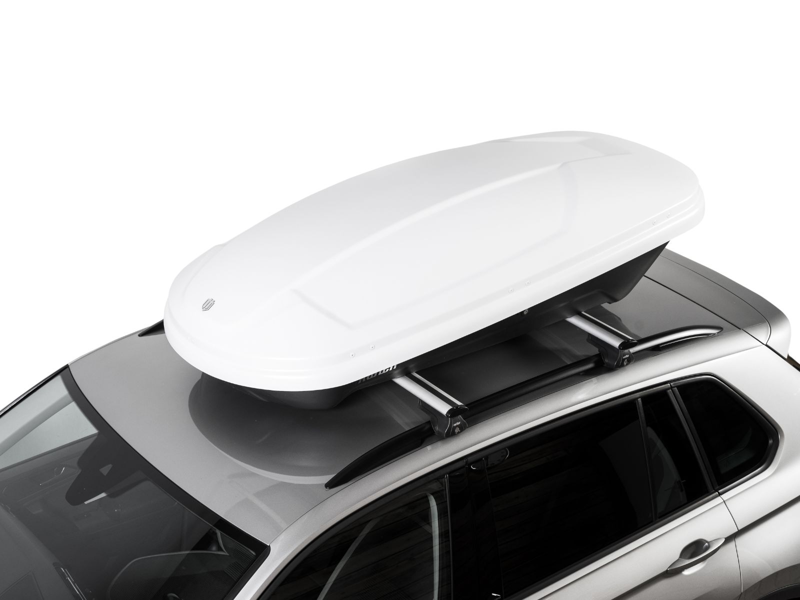 Автобокс на крышу Koffer 430S Белый Матовый с двусторонним открытием