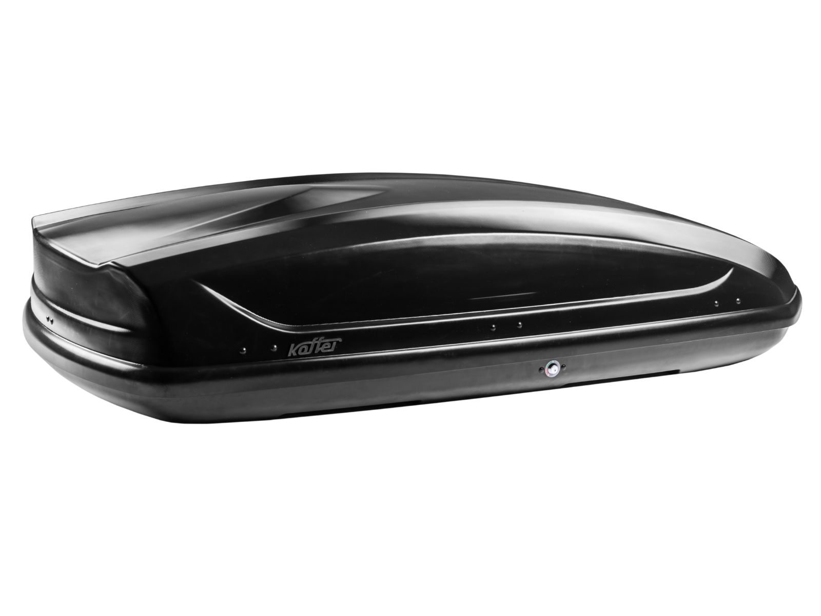 Автобокс на крышу Koffer 440 Чёрный Матовый с двусторонним открытием
