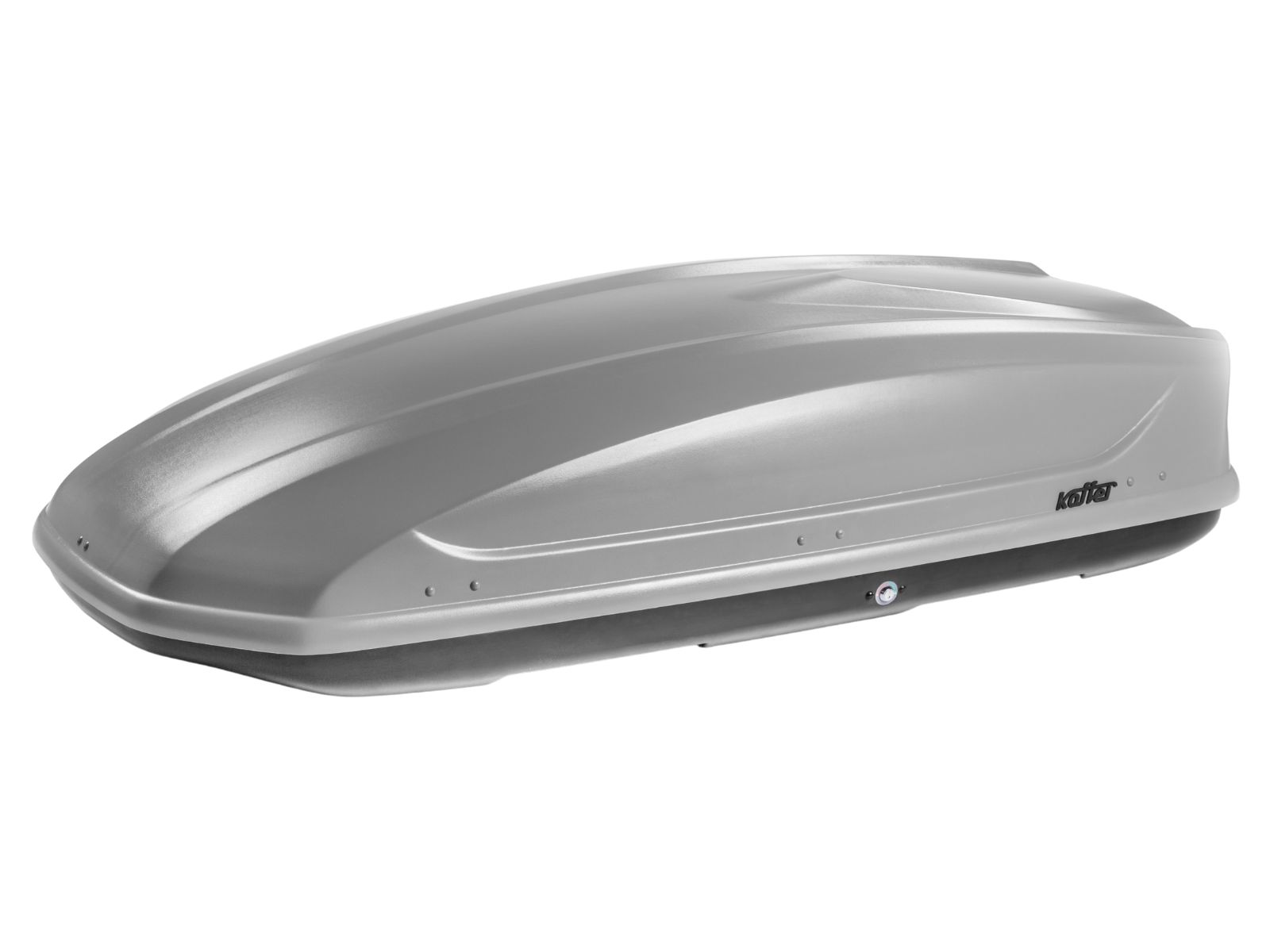 Автобокс на крышу Koffer 440 Серый Матовый с двусторонним открытием