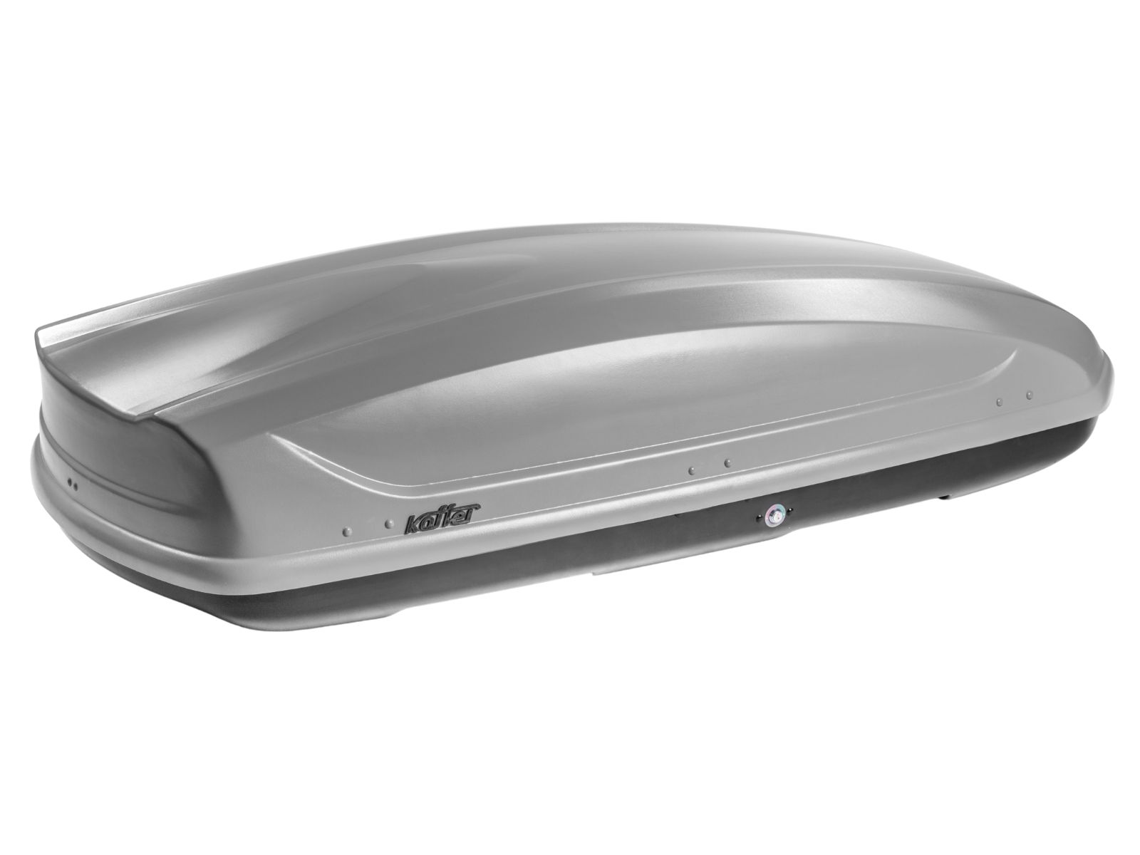 Автобокс на крышу Koffer 440 Серый Матовый с двусторонним открытием