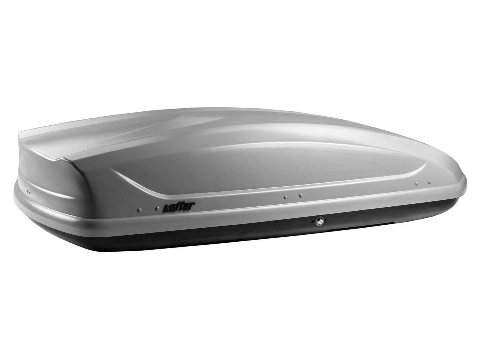 Автобокс на крышу Koffer 440 Серый Матовый с двусторонним открытием