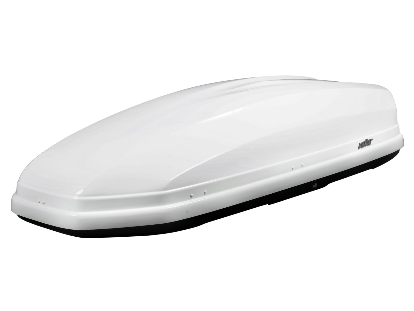 Автобокс на крышу Koffer 480 Белый Матовый с двусторонним открытием