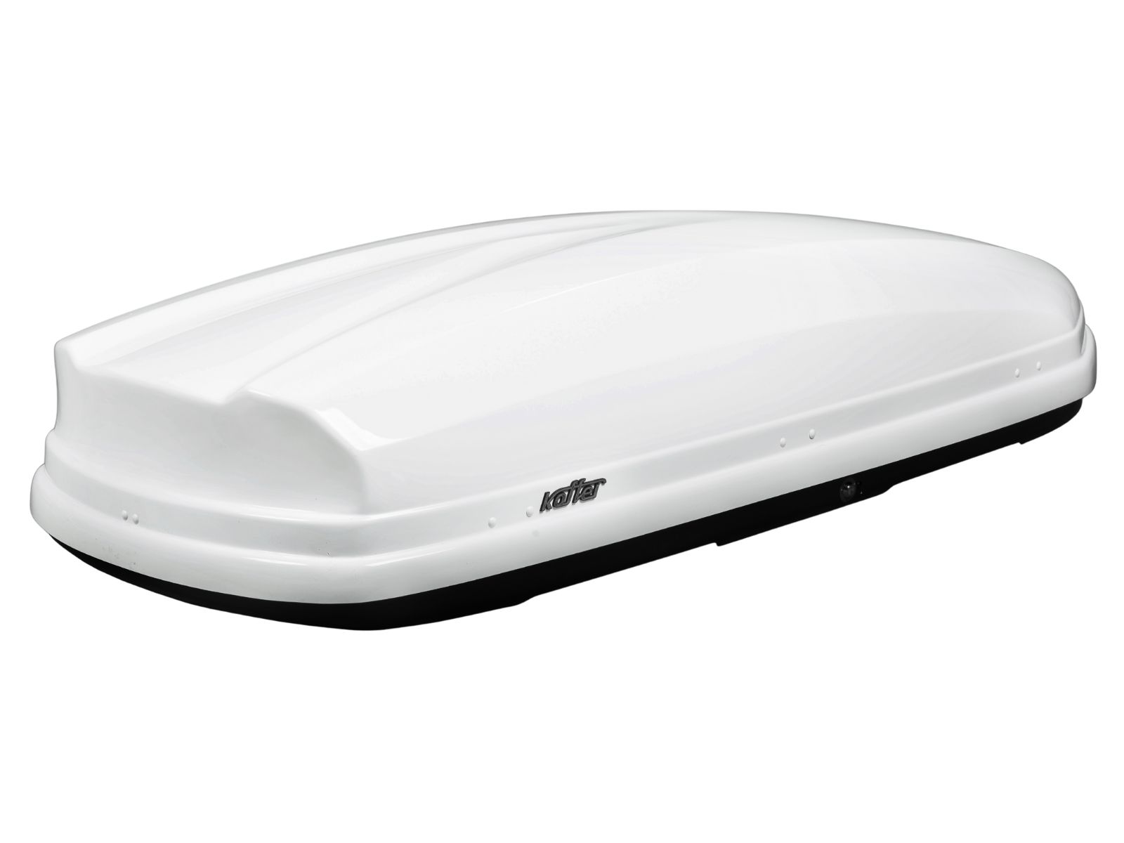 Автобокс на крышу Koffer 480 Белый Матовый с двусторонним открытием