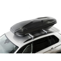 Автобокс на крышу Koffer 480S Чёрный Матовый с двусторонним открытием