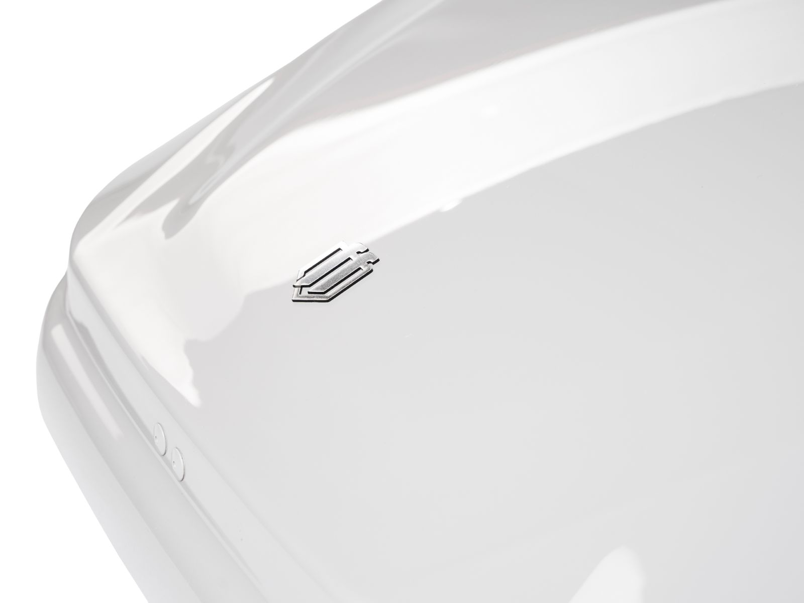 Автобокс на крышу Koffer 480S Белый Глянец с двусторонним открытием