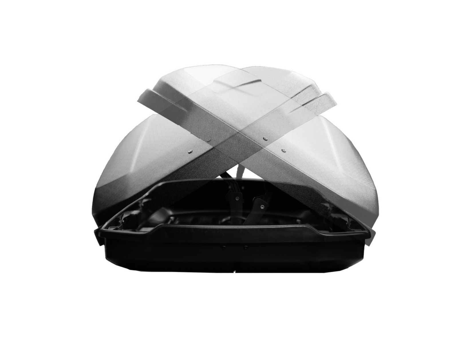 Автобокс Lux Irbis 175 Чёрный Матовый с двусторонним открытием