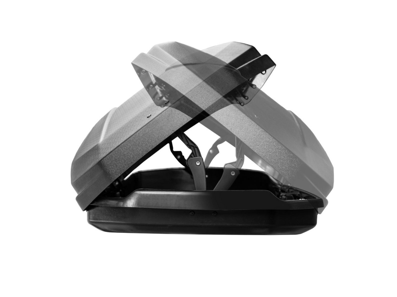 Автобокс Lux Irbis 206 Чёрный Матовый с двусторонним открытием