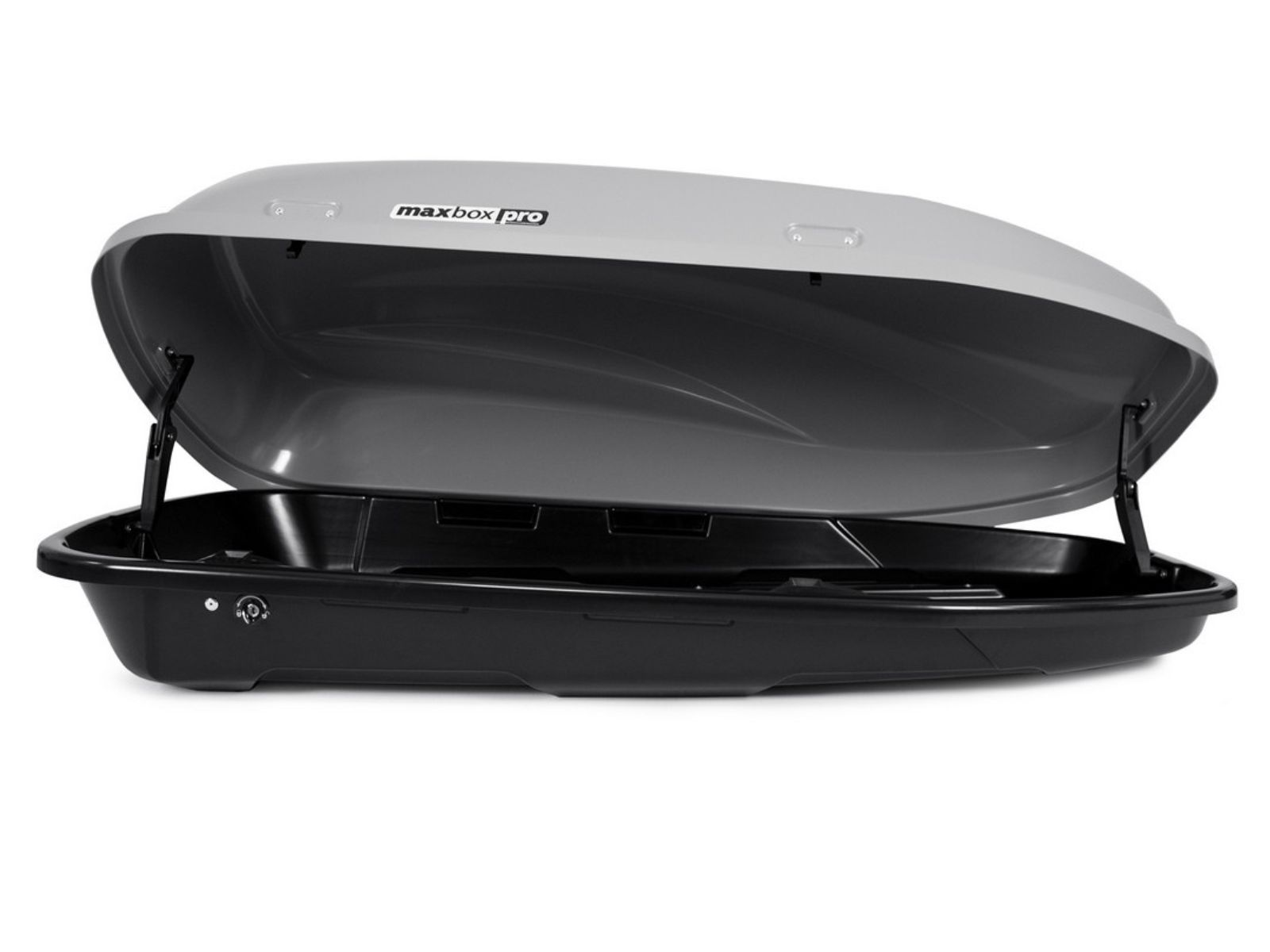 Автобокс MaxBox Pro 380 Серый Матовый с замком с односторонним открытием