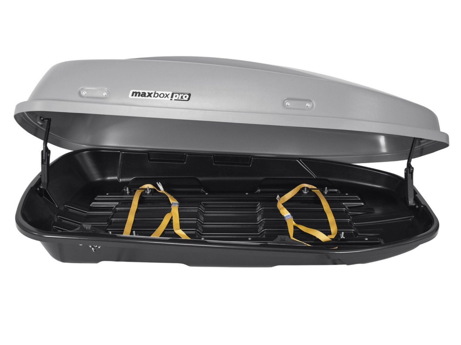 Автобокс MaxBox Pro 380 Серый Матовый с замком с односторонним открытием