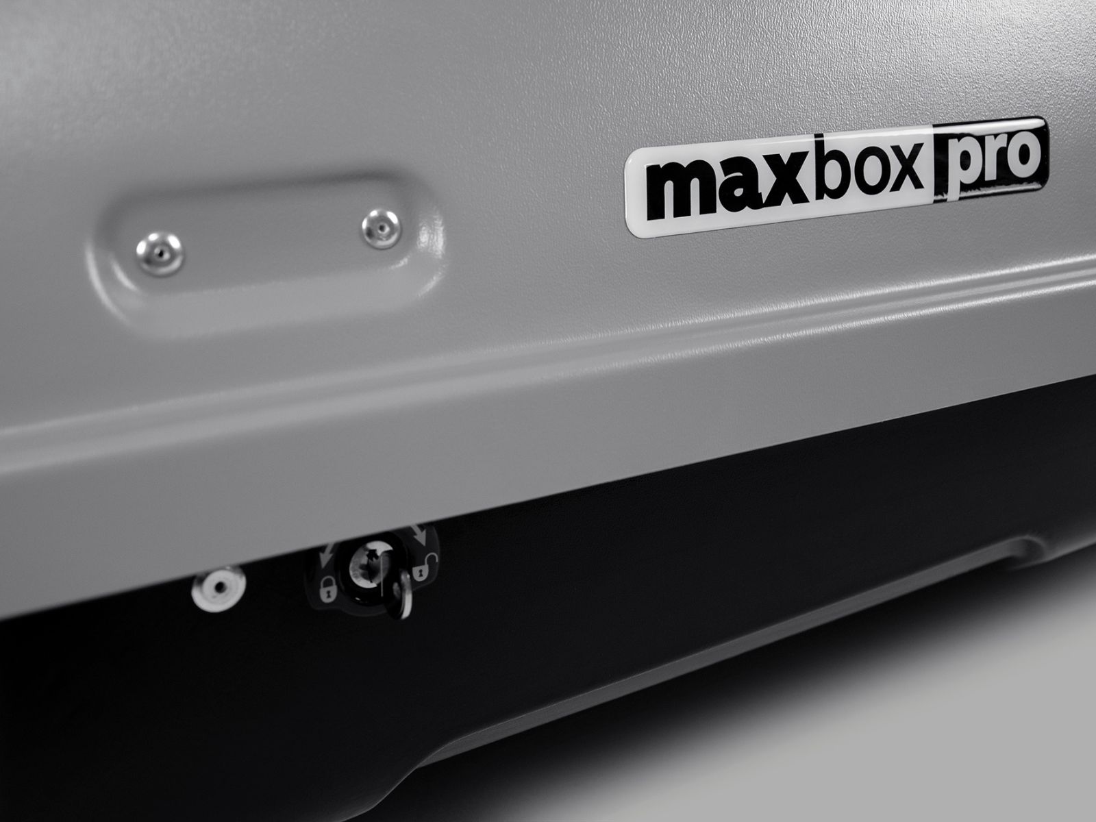 Автобокс MaxBox Pro 380 Серый Матовый с замком с односторонним открытием