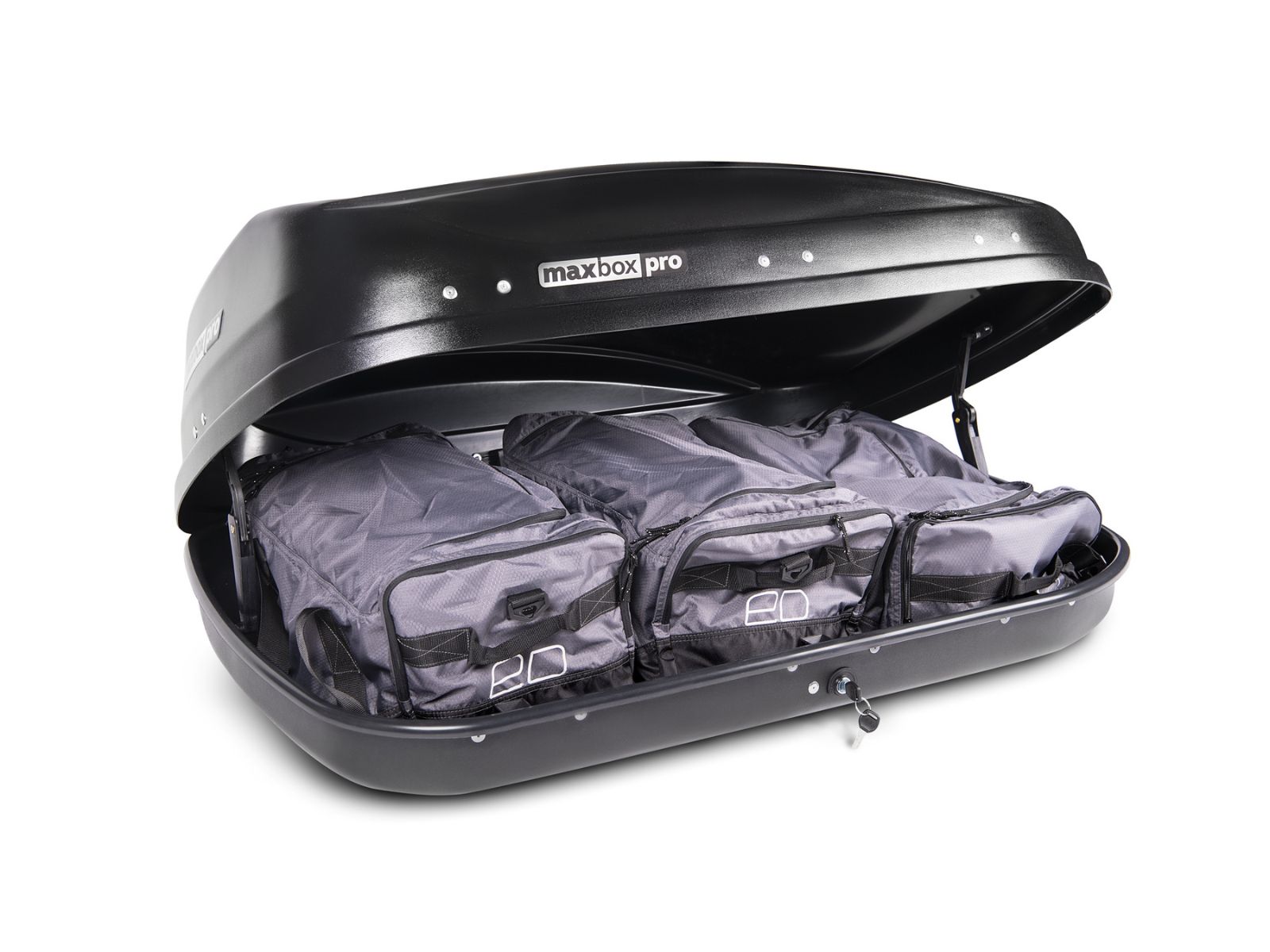 Автобокс MaxBox Pro 430 Чёрный Матовый с двусторонним открытием