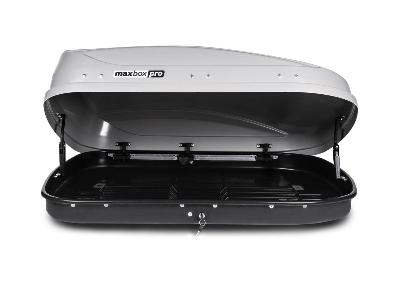Автобокс MaxBox Pro 430 Серый Матовый с двусторонним открытием