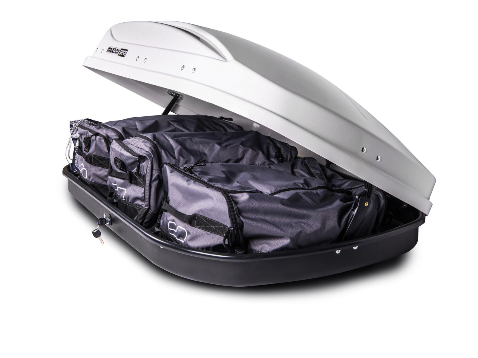 Автобокс MaxBox Pro 430 Белый Матовый с двусторонним открытием