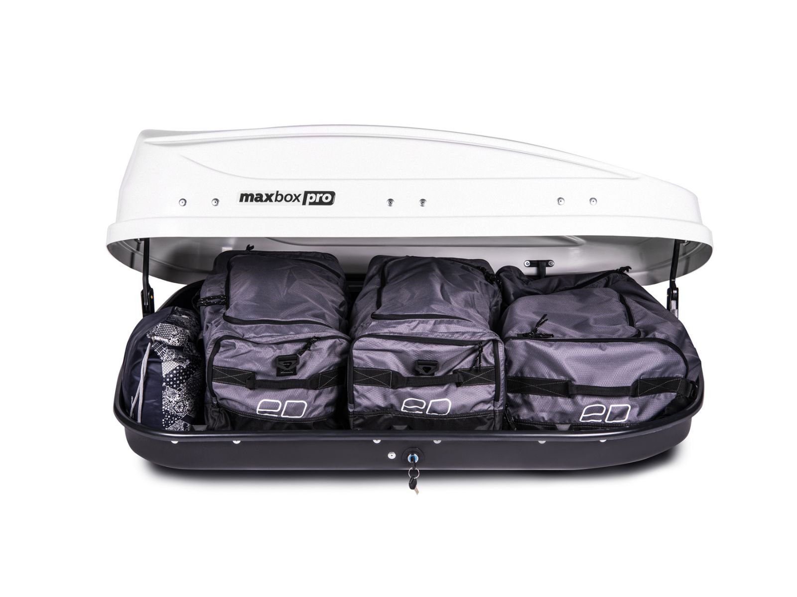 Автобокс MaxBox Pro 430 Белый Матовый с двусторонним открытием