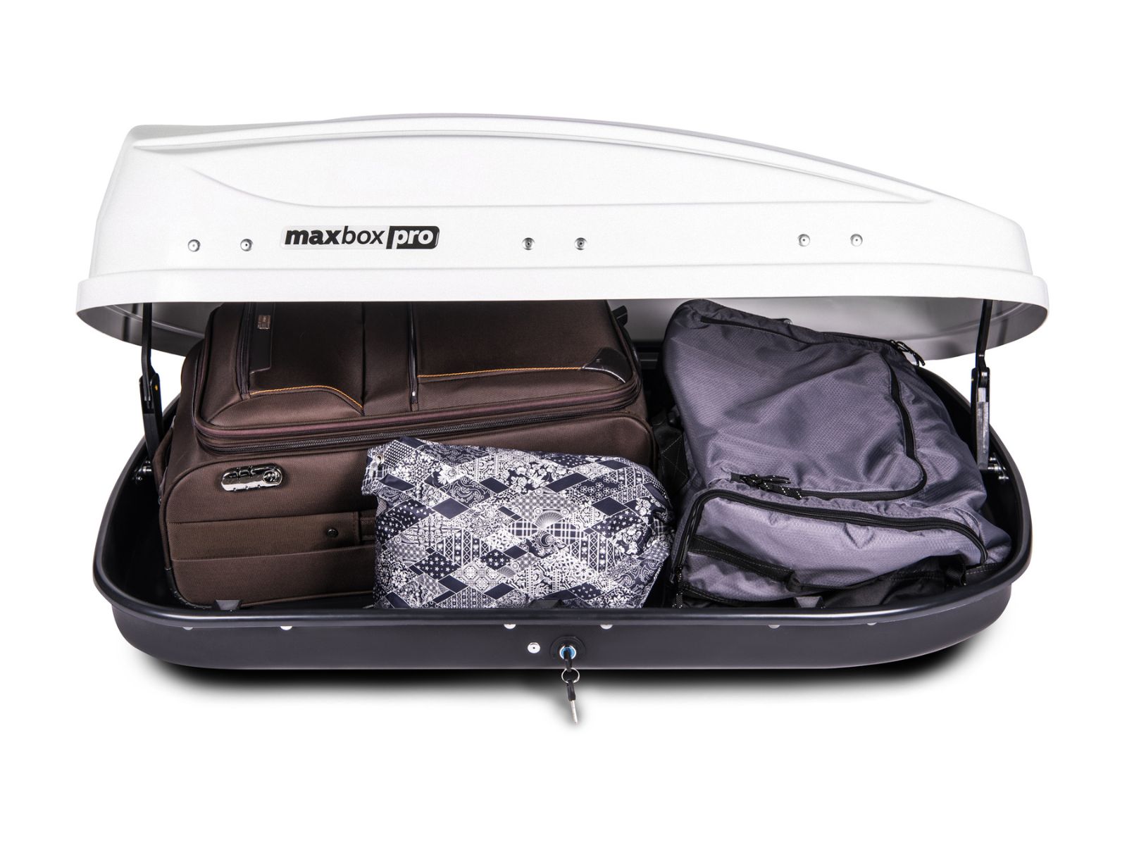 Автобокс MaxBox Pro 430 Белый Матовый с двусторонним открытием