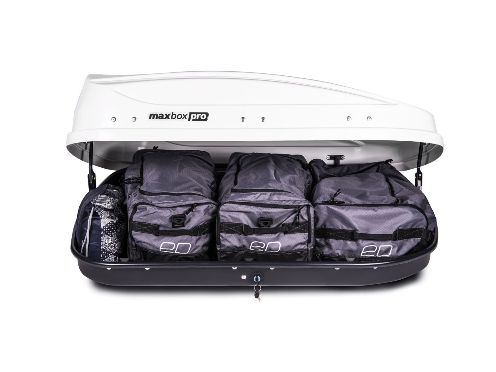 Автобокс MaxBox Pro 430 Белый Глянец с двусторонним открытием