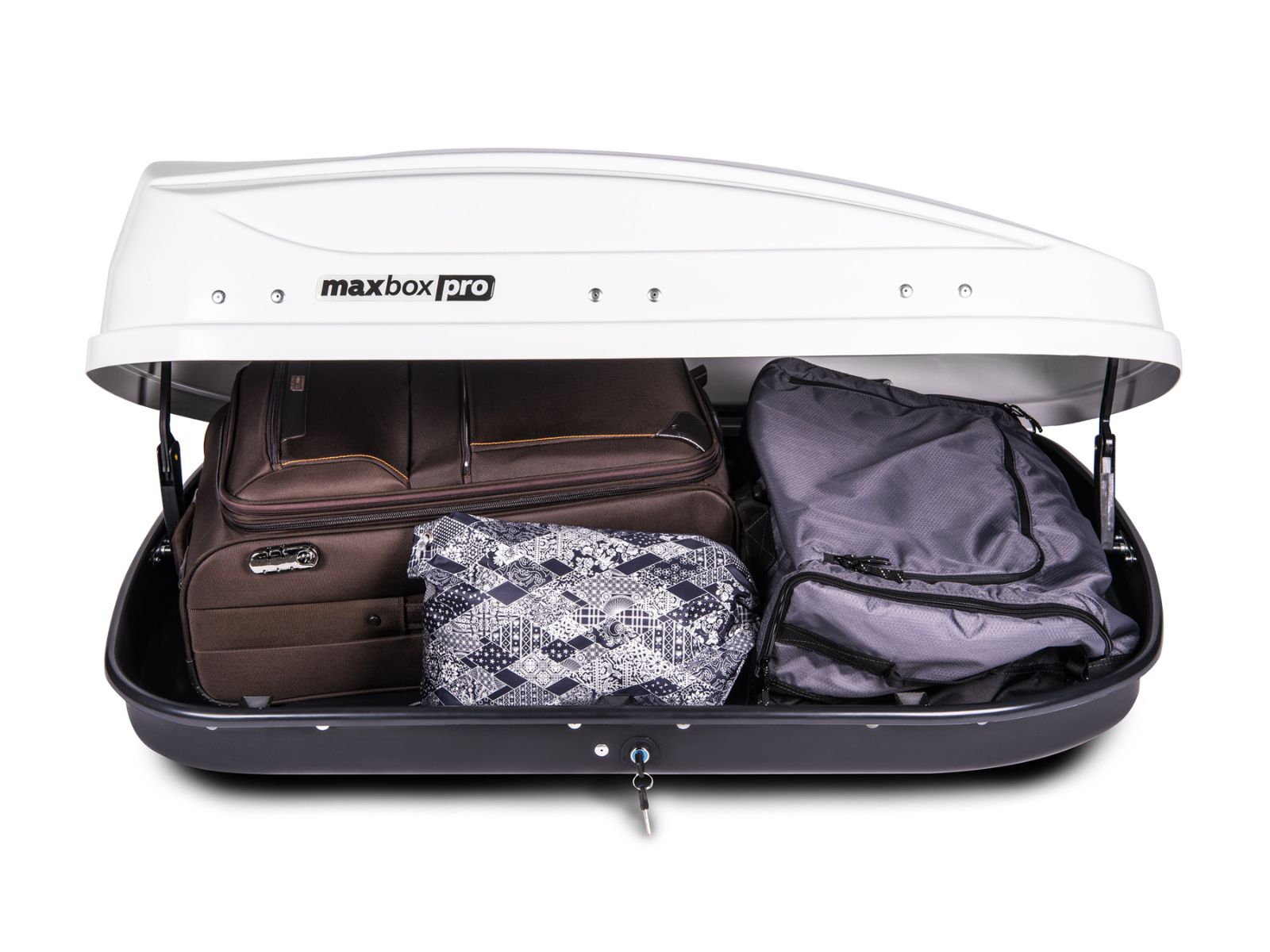 Автобокс MaxBox Pro 430 Белый Глянец с двусторонним открытием