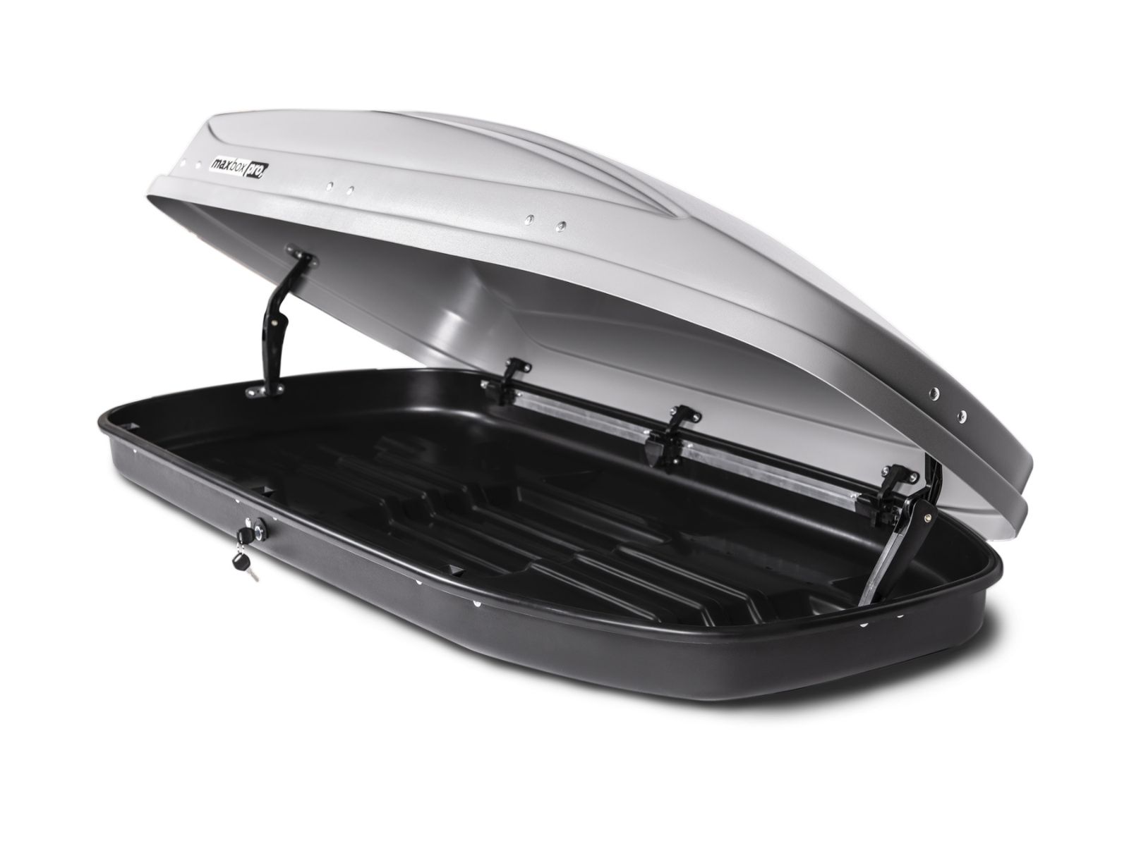 Автобокс MaxBox Pro 460 Серый Матовый с двусторонним открытием