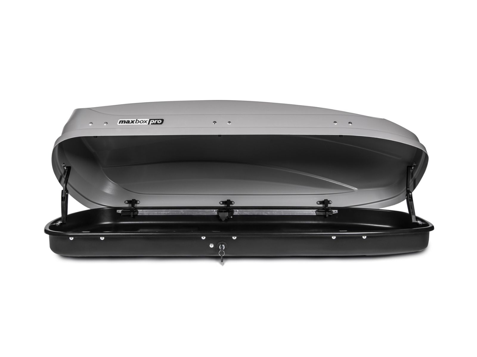 Автобокс MaxBox Pro 460 Серый Матовый с двусторонним открытием