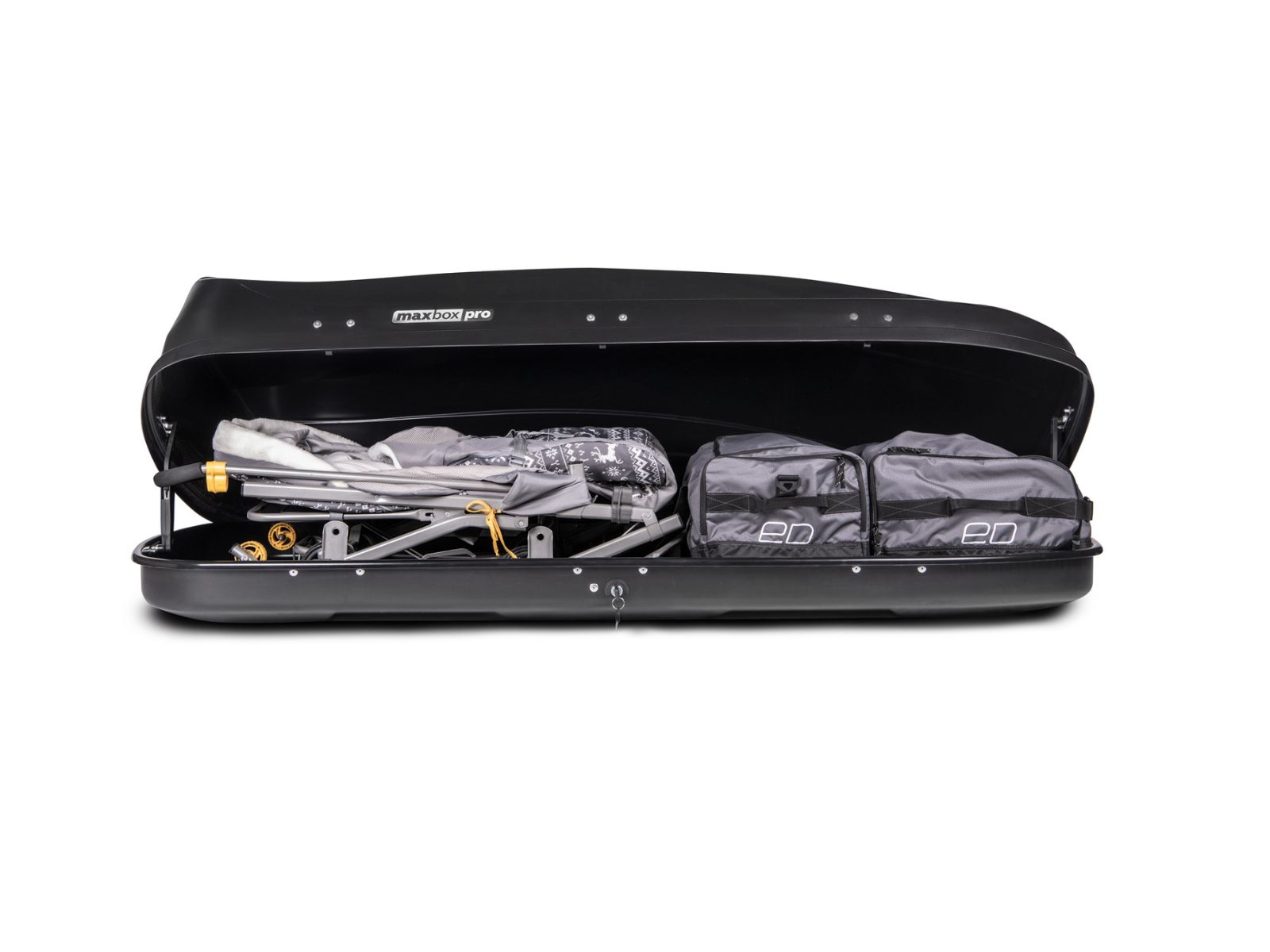 Автобокс MaxBox Pro 520 Чёрный Матовый с двусторонним открытием