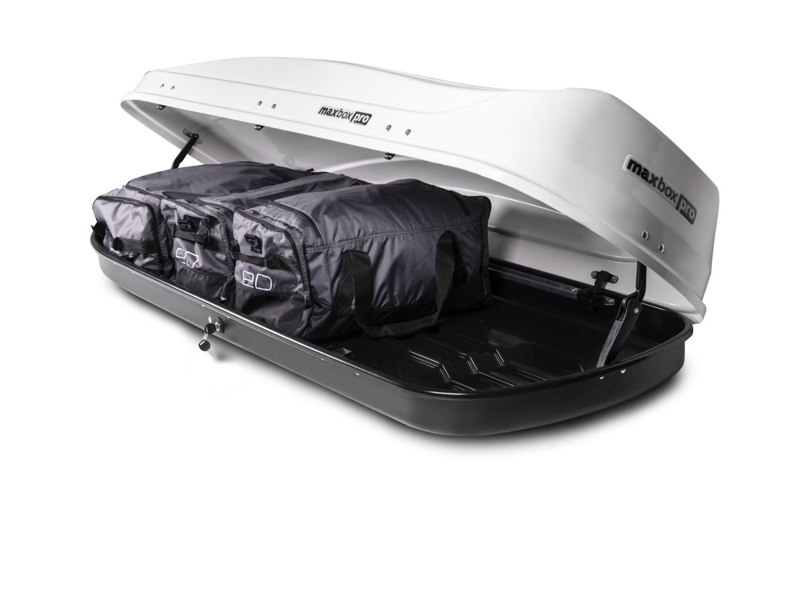 Автобокс MaxBox Pro 520 Белый Глянец с двусторонним открытием