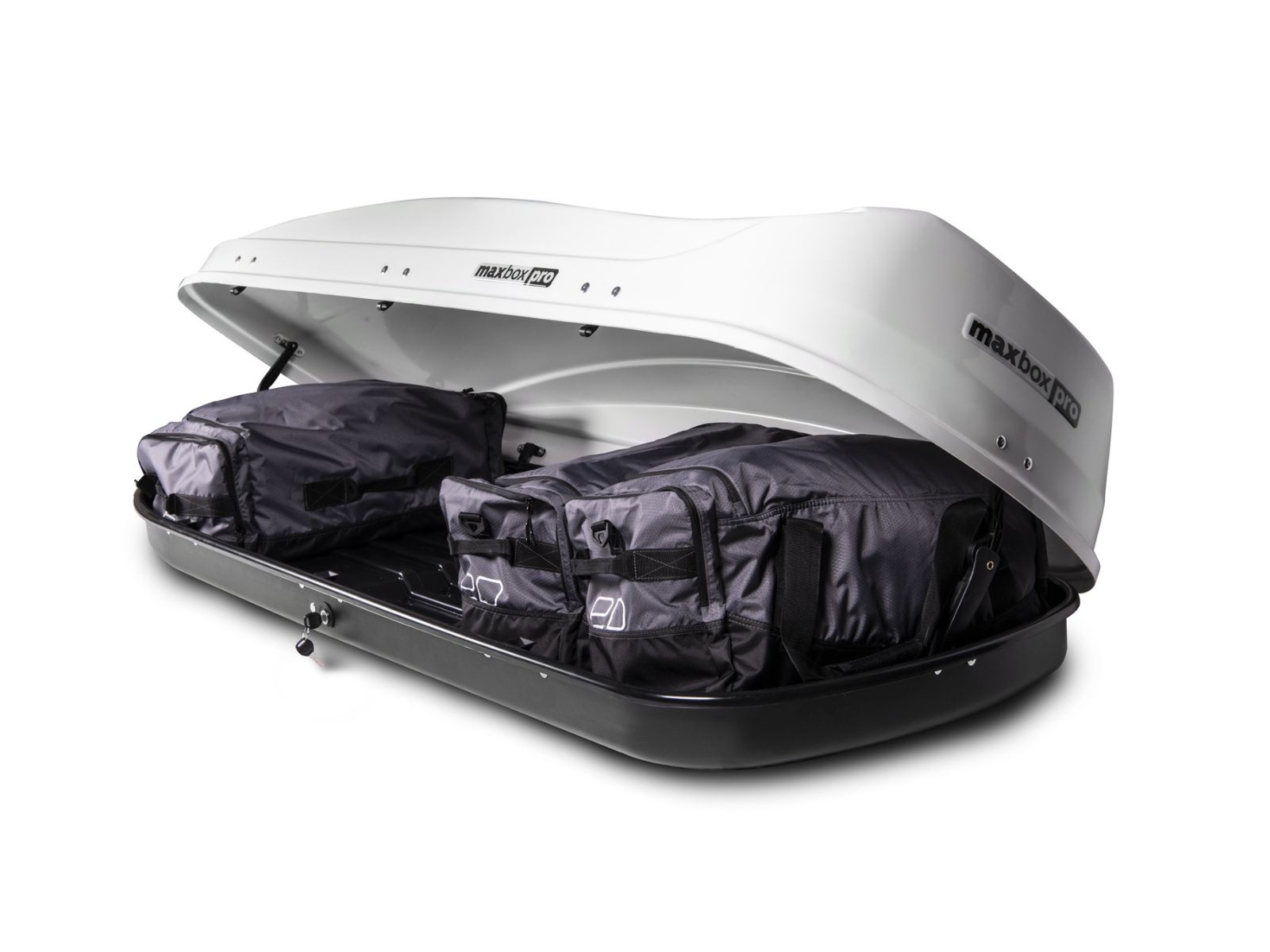 Автобокс MaxBox Pro 520 Белый Глянец с двусторонним открытием