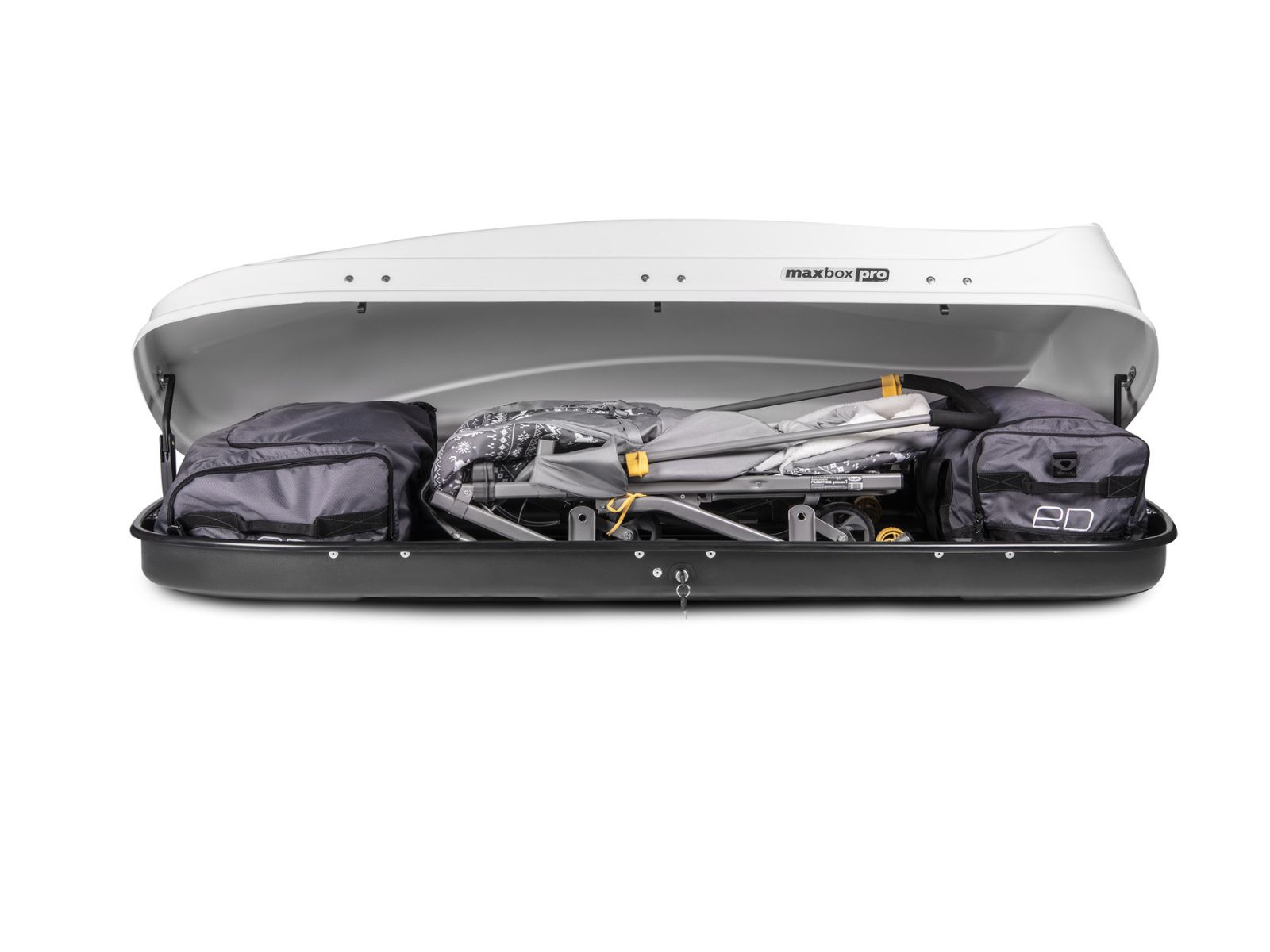 Автобокс MaxBox Pro 520 Белый Глянец с двусторонним открытием