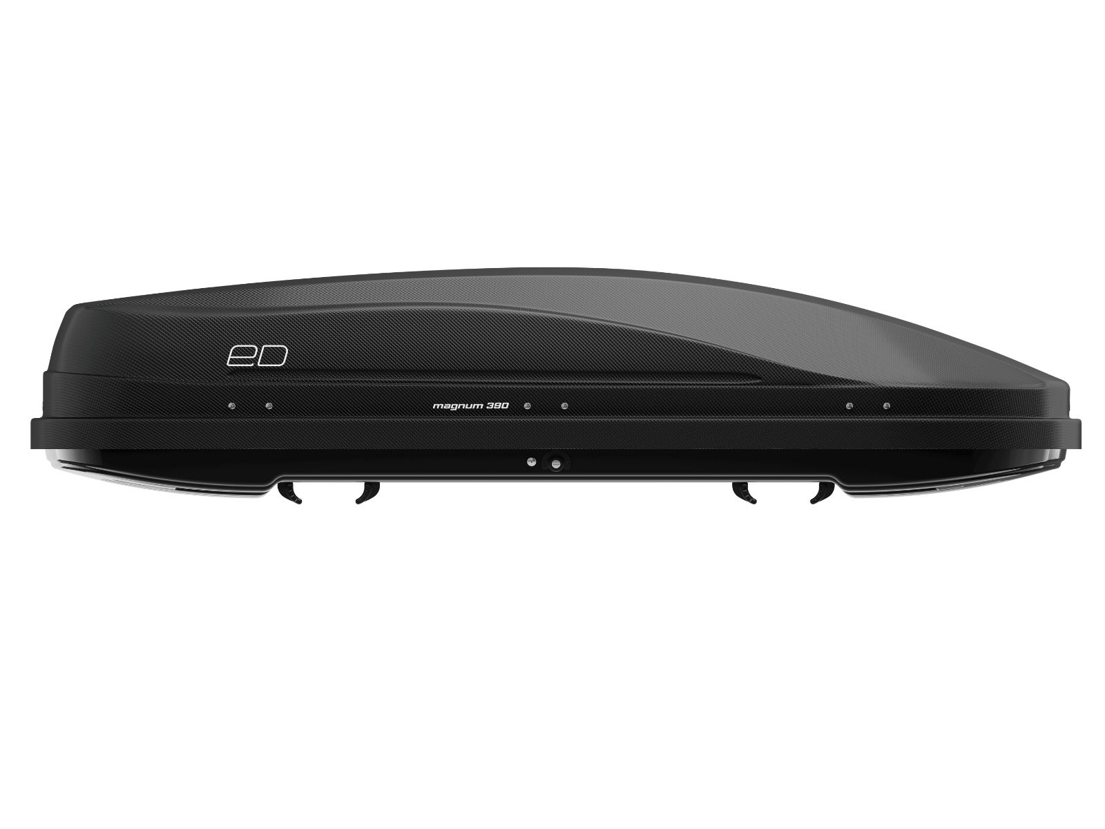 Автобокс Piligrim Магнум 390 Чёрный Карбон с двусторонним открытием