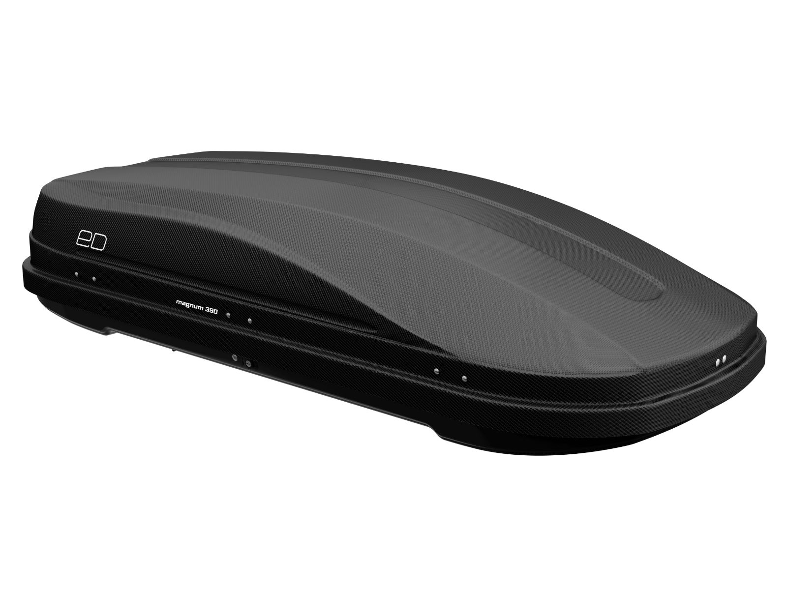 Автобокс Piligrim Магнум 390 Чёрный Карбон с двусторонним открытием