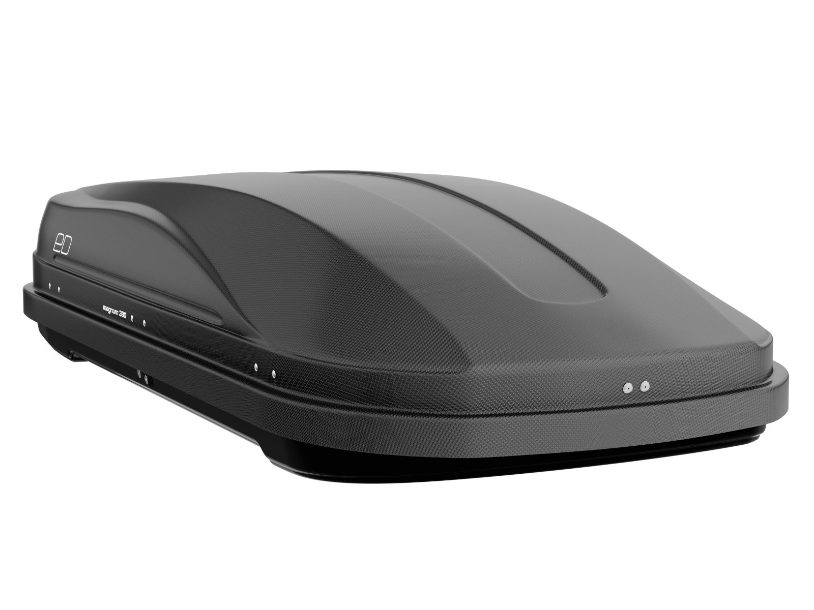 Автобокс Piligrim Магнум 390 Чёрный Карбон с двусторонним открытием