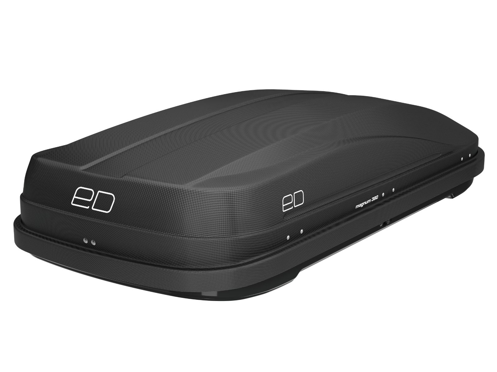 Автобокс Piligrim Магнум 390 Чёрный Карбон с двусторонним открытием