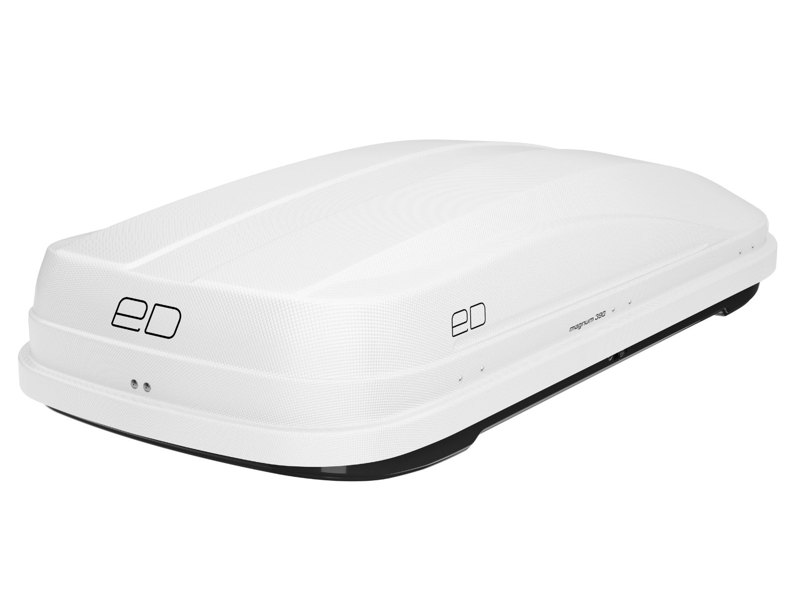 Автобокс Piligrim Магнум 390 Белый Карбон с двусторонним открытием