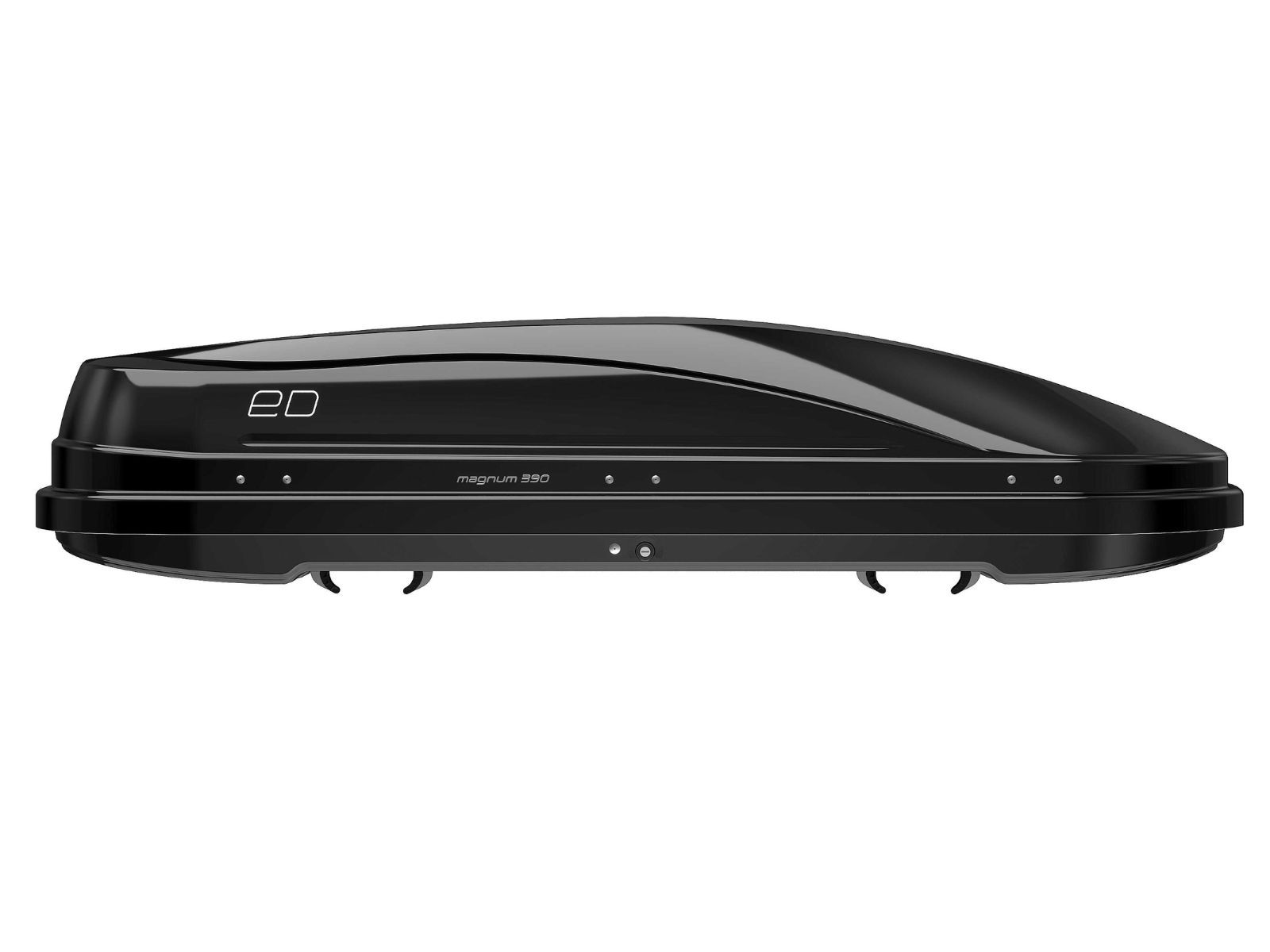 Автобокс Piligrim Магнум 390 Чёрный Глянец с двусторонним открытием