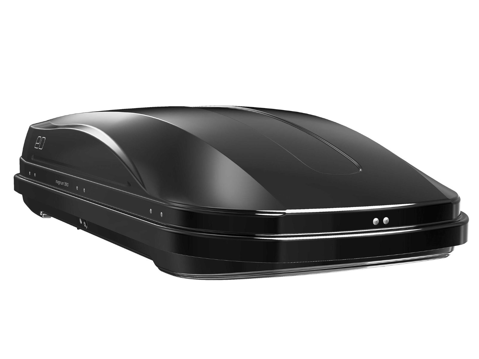 Автобокс Piligrim Магнум 390 Чёрный Глянец с двусторонним открытием