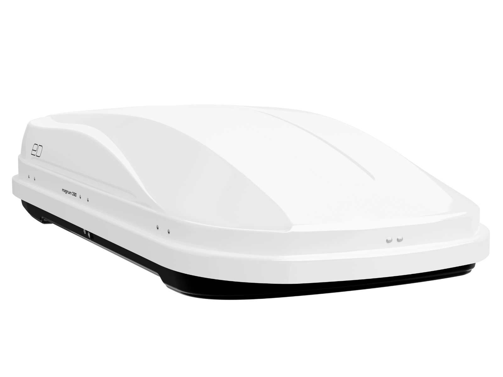 Автобокс Piligrim Магнум 390 Белый Глянец с двусторонним открытием