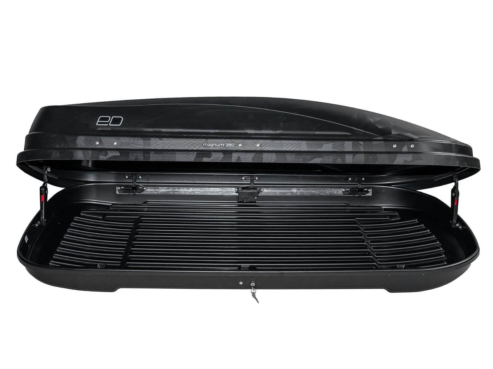 Автобокс Piligrim Магнум 390 Чёрный камуфляж с двусторонним открытием