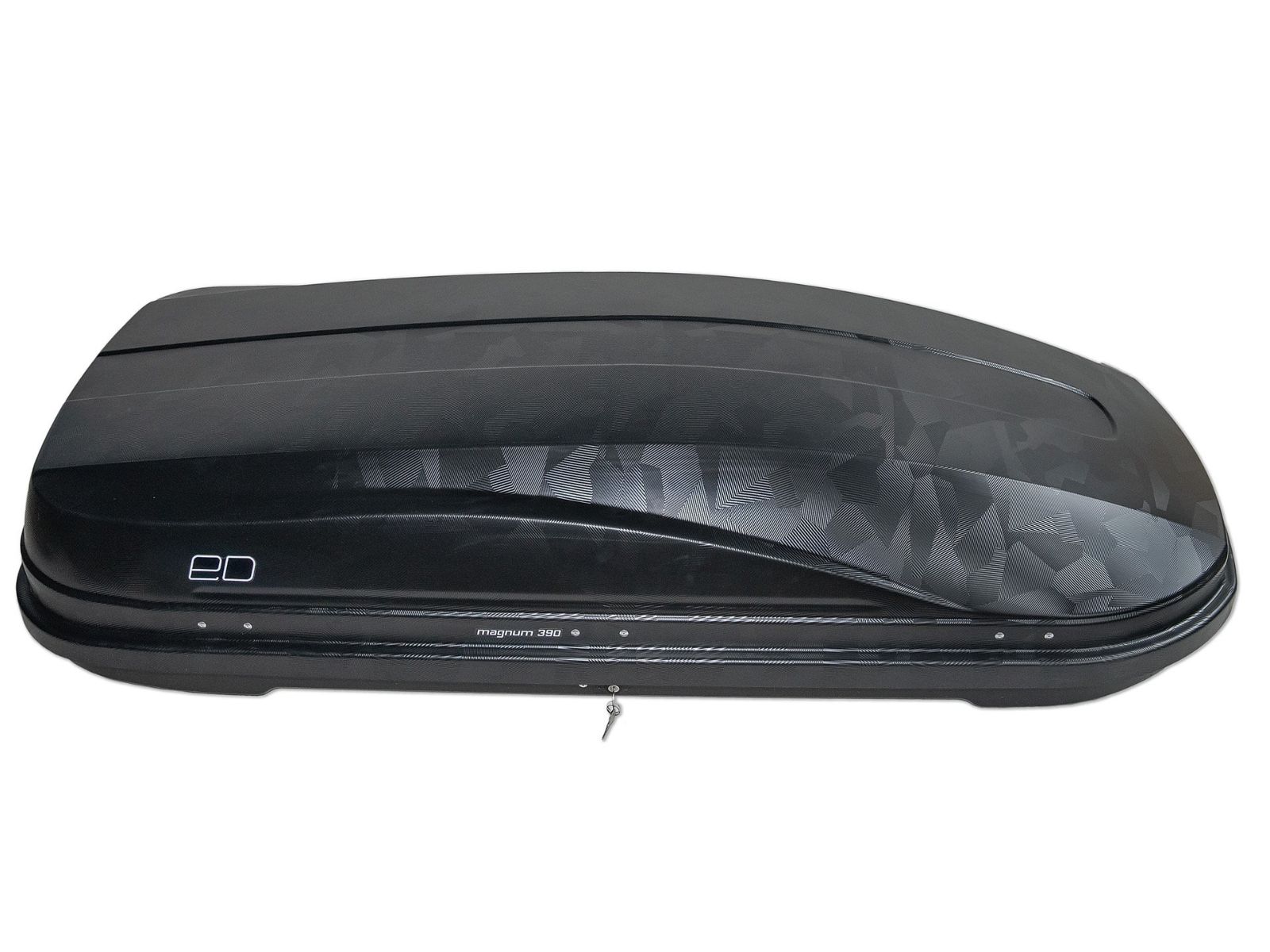 Автобокс Piligrim Магнум 390 Чёрный камуфляж с двусторонним открытием