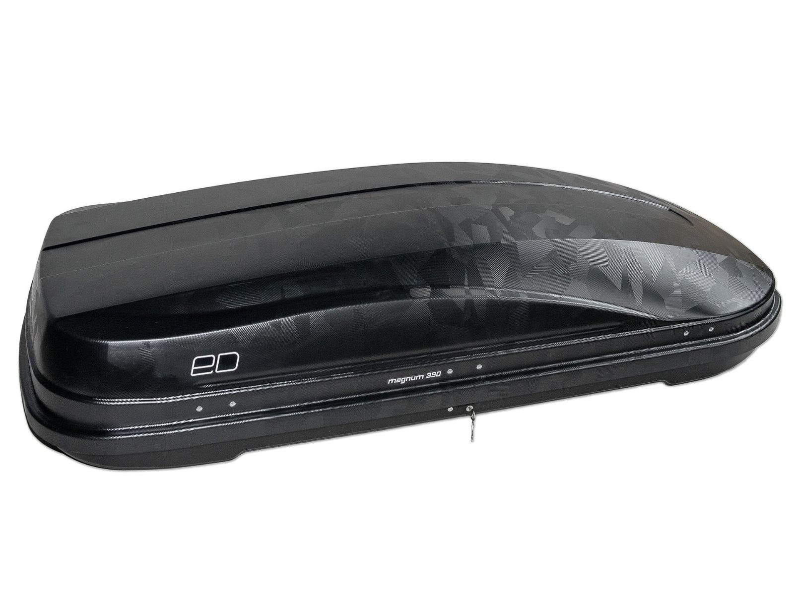 Автобокс Piligrim Магнум 390 Чёрный камуфляж с двусторонним открытием