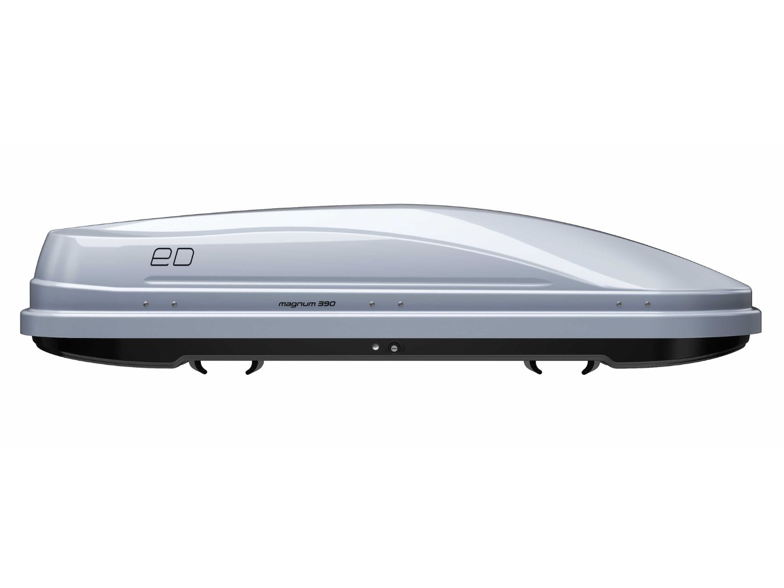 Автобокс Piligrim Магнум 390 Серый Глянец с двусторонним открытием